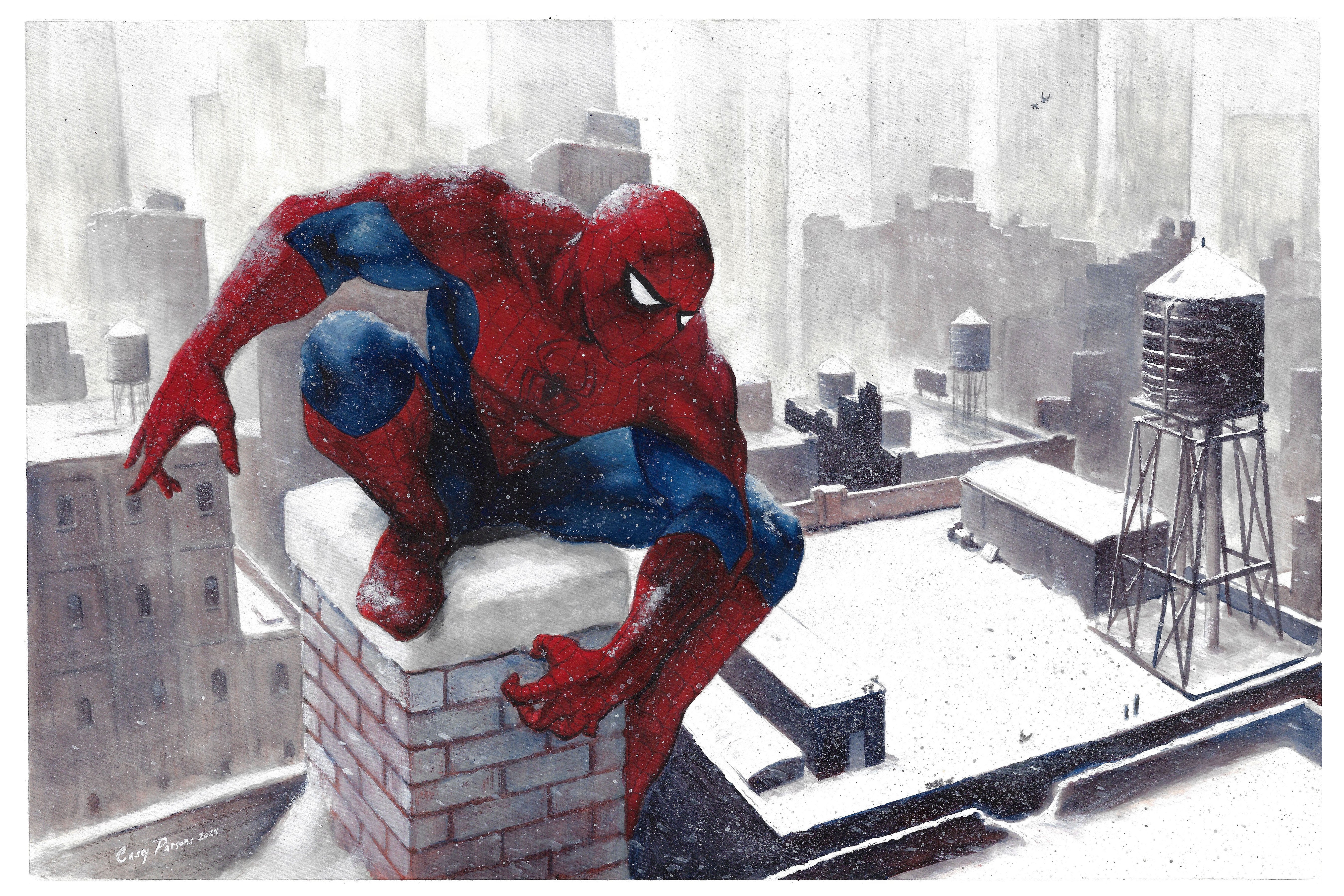 Casey Parsons Original Art Spider-Man Illustration