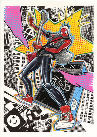 Luca Maresca Original Art Spider-Punk Illustration