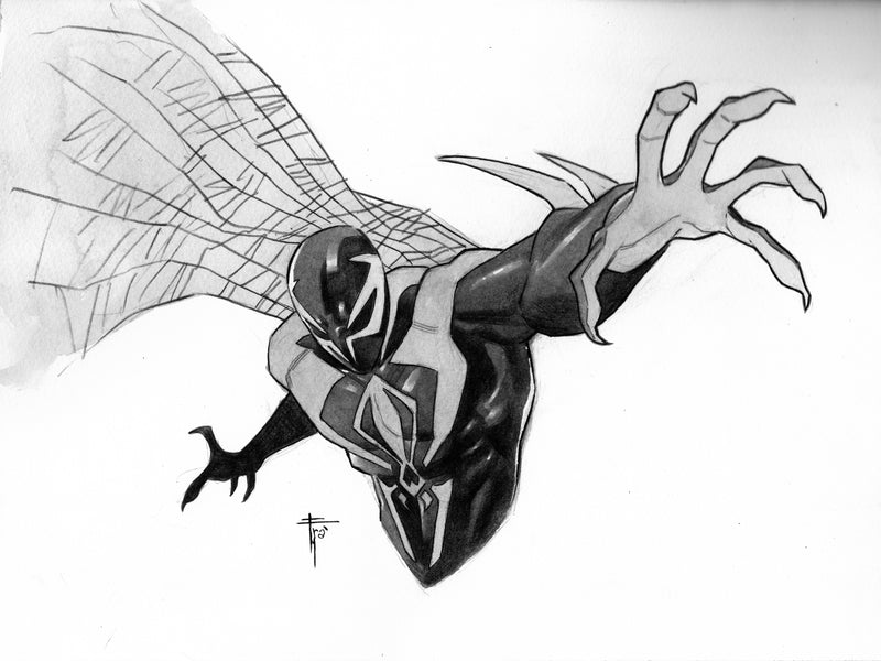 Francesco Mobili Original Art Spider-Verse Spider-Man 2099 Illustration