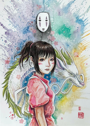 David Mack Studio Ghibli Collection: Spirited Away 12x18" Limited Edition Giclee