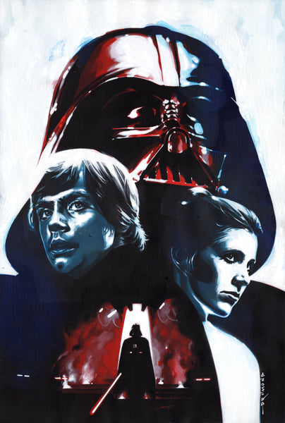 Ricardo Drumond Original Art Star Wars, The Skywalkers Illustration