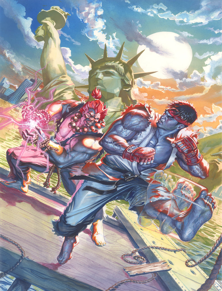 Pasquale Ferrara Original Art Street Fighter Masters: Akuma Vs. Ruy #1 Comic Art