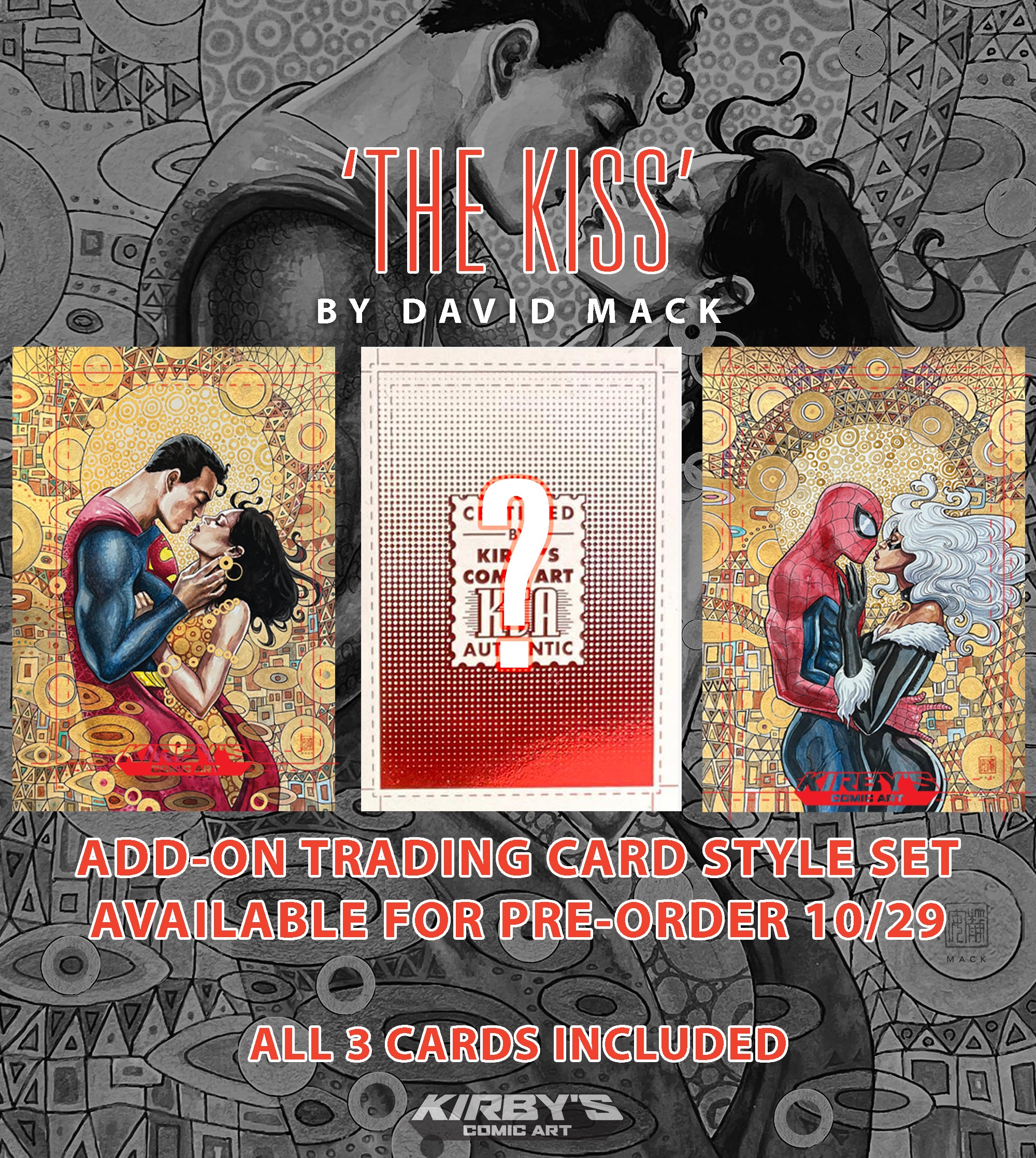KCA Team Trading Card Style Set: 'The Kiss' Add-On 3 Set by David Mack Pre-Order