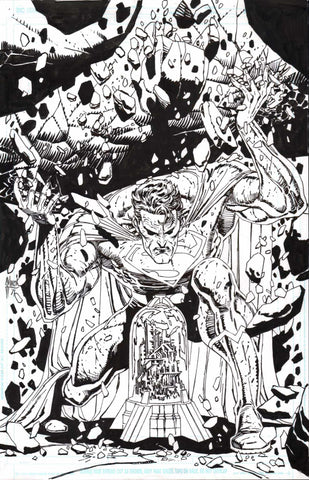 Guillem March Original Art Superman Unlimited #8 Cover