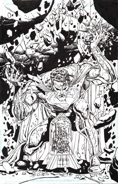 Guillem March Original Art Superman Unlimited #8 Cover