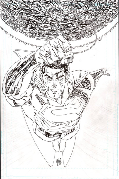 Guillem March Original Art Superman Unlimited #7 Cover