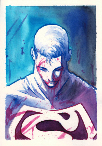 Federico Sabbatini Original Art Superman Illustration