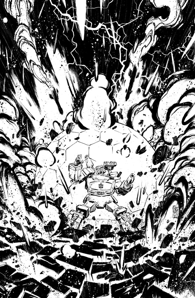 Jorge Corona Original Art Transformers #15 Cover Comic Art