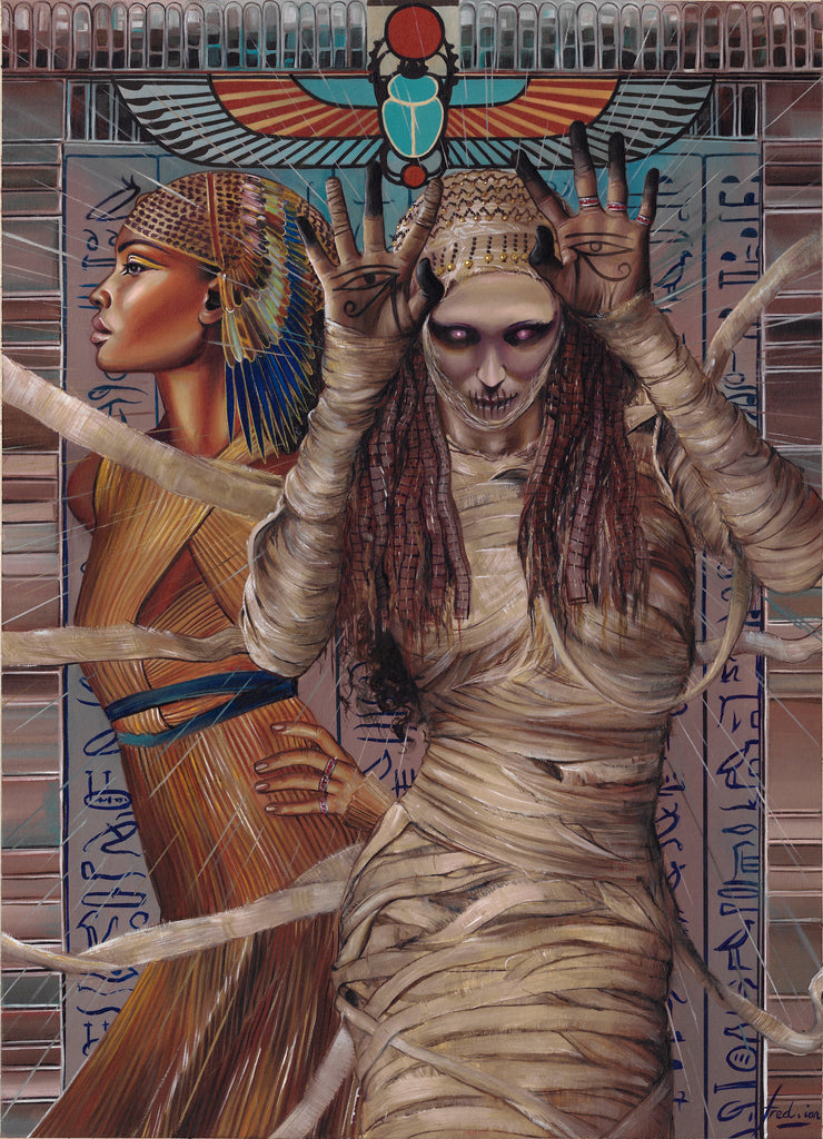 Fred Ian Original Art Spellcasters The Mummy Published Art Comic Art
