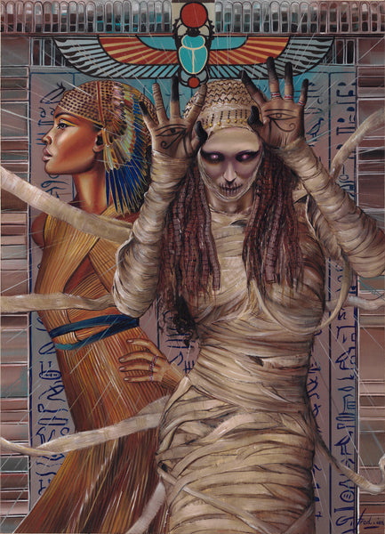 Fred Ian Original Art Spellcasters The Mummy Published Art