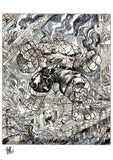 Vincenzo Riccardi Original Art Fantastic Four Set: The Thing Marvel SNAP Art