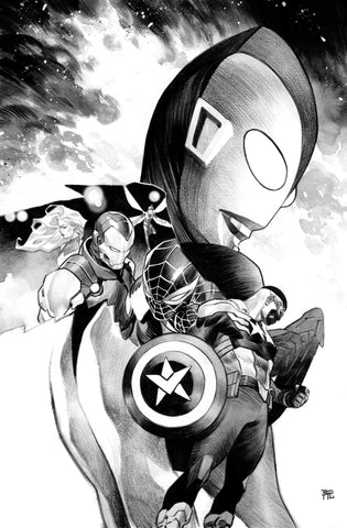 Dike Ruan Original Art Ultraman X Avengers #2 Cover