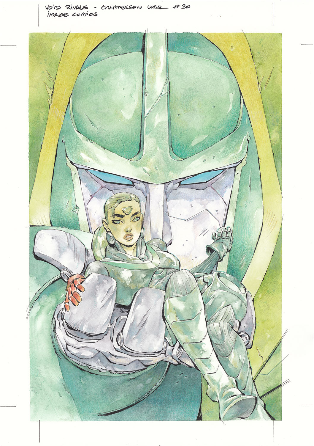 Chuma Hill Original Art Void Rivals #30 Cover