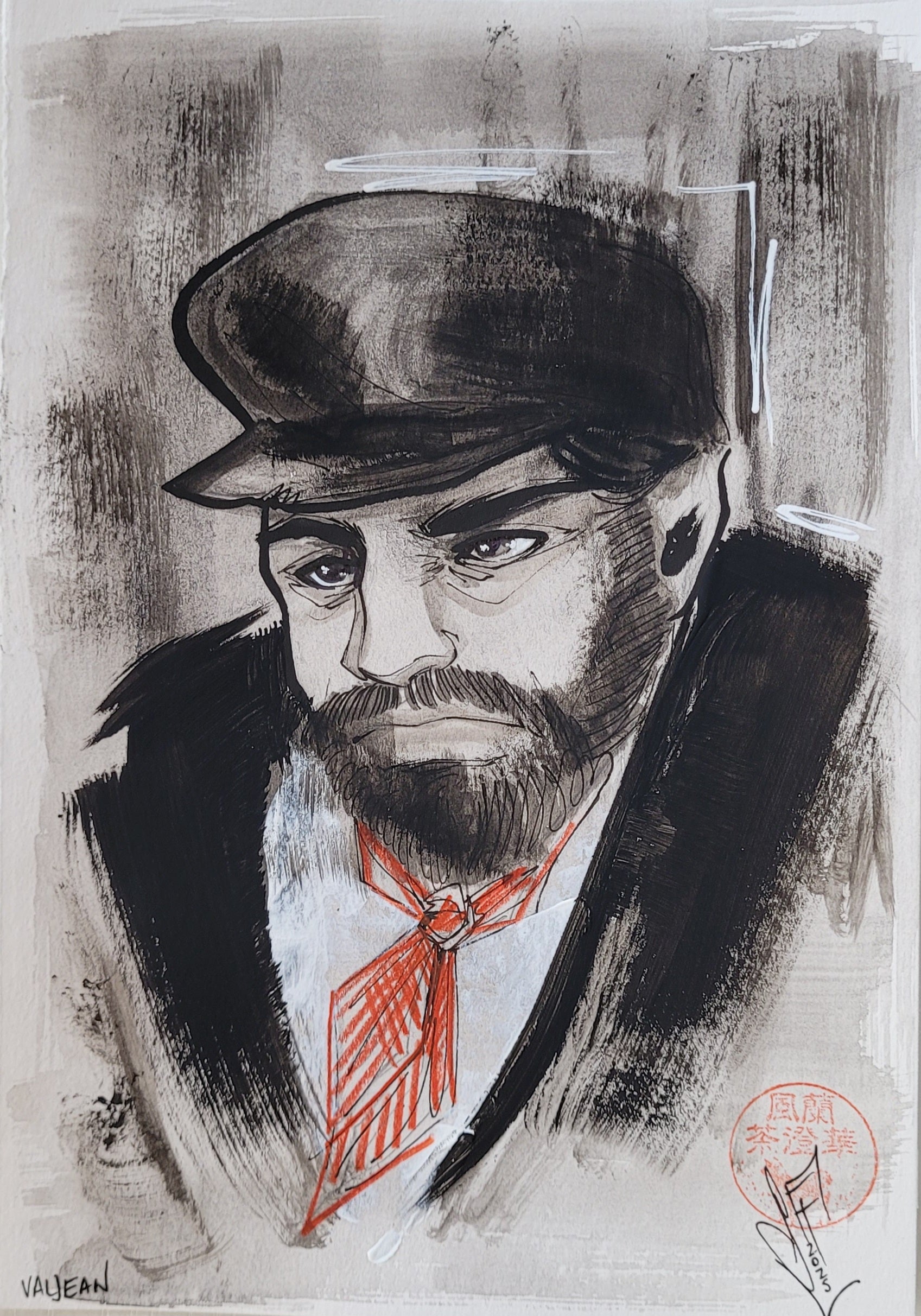 Francesca Fantini Original Published Upper Deck Valjean Art