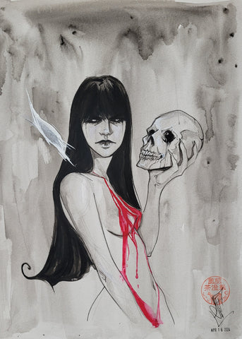 Francesca Fantini Vampirella Original Art Illustration