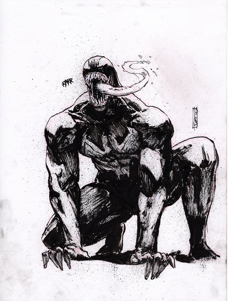 Chris Shehan Original Art Spider-Verse Venom Illustration