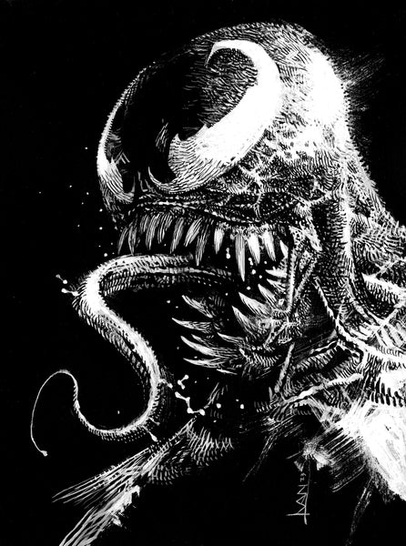 Michal Ivan Original Art Spider-Verse Venom Illustration