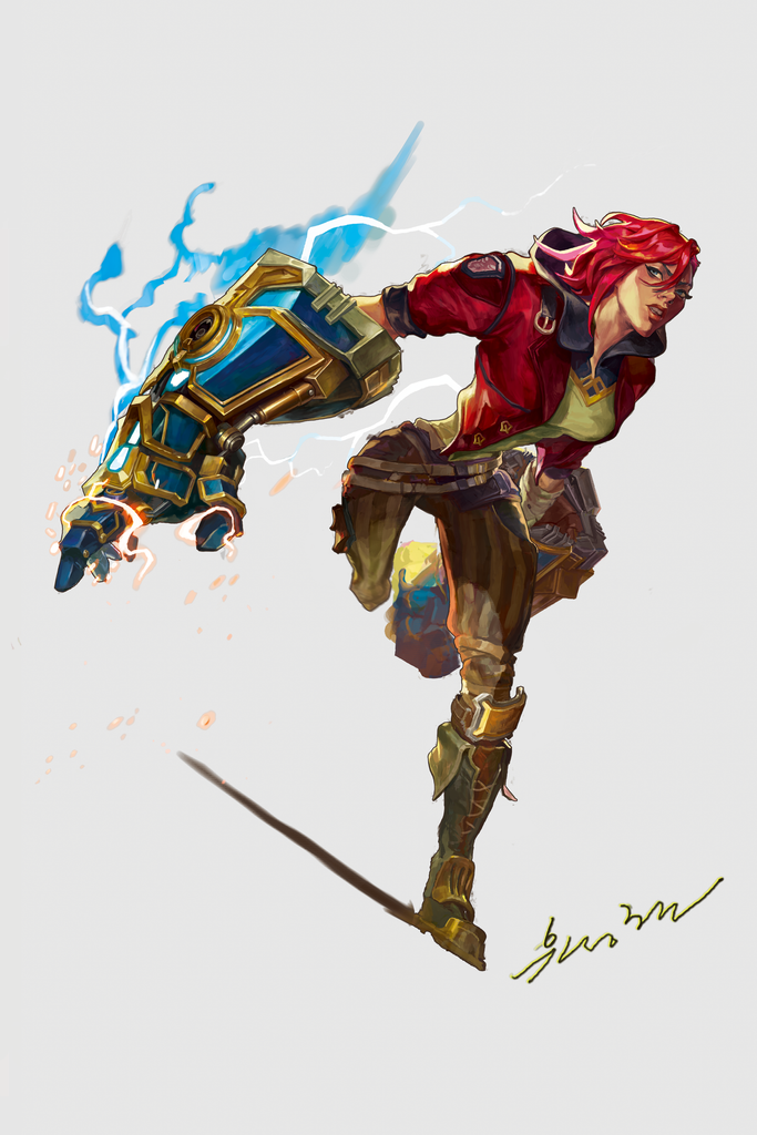 Sunghan Yune Original Art Vi Arcane Illustration Comic Art