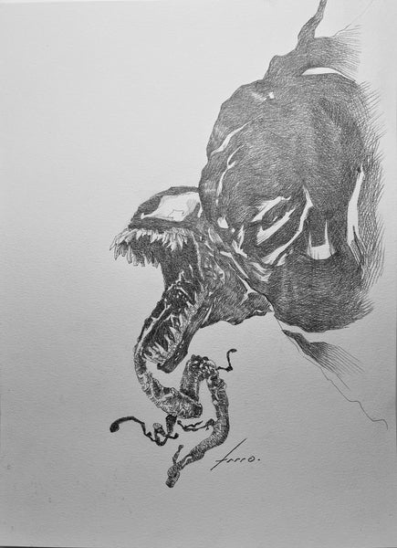 Viktor Farro Original Art Spider-Verse Venom Illustration