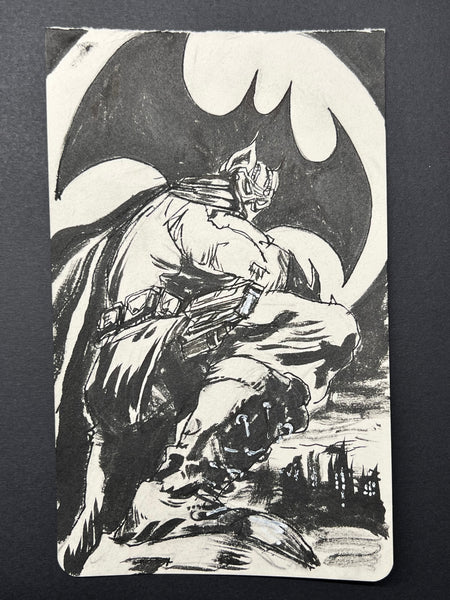 Viktor Farro Original Art Batman 5x8.25