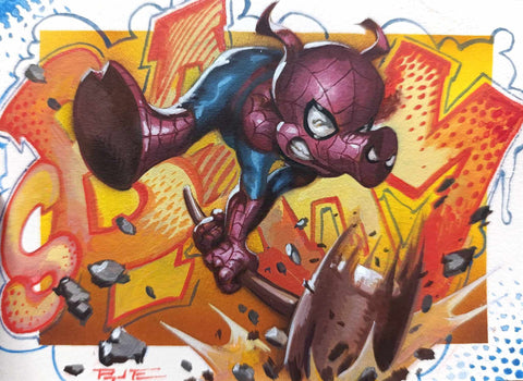 Pasquale Ferrara Original Art Spider-Ham Illustration