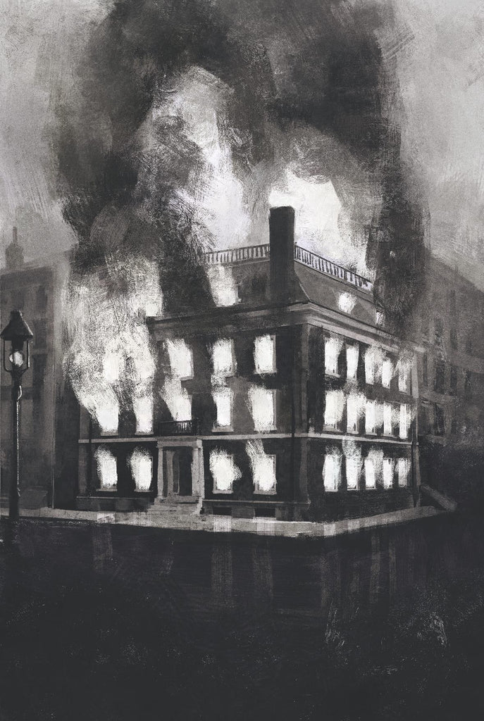 Chris Shehan Original Art Book Of Cutter 'House on Fire' Page Comic Art