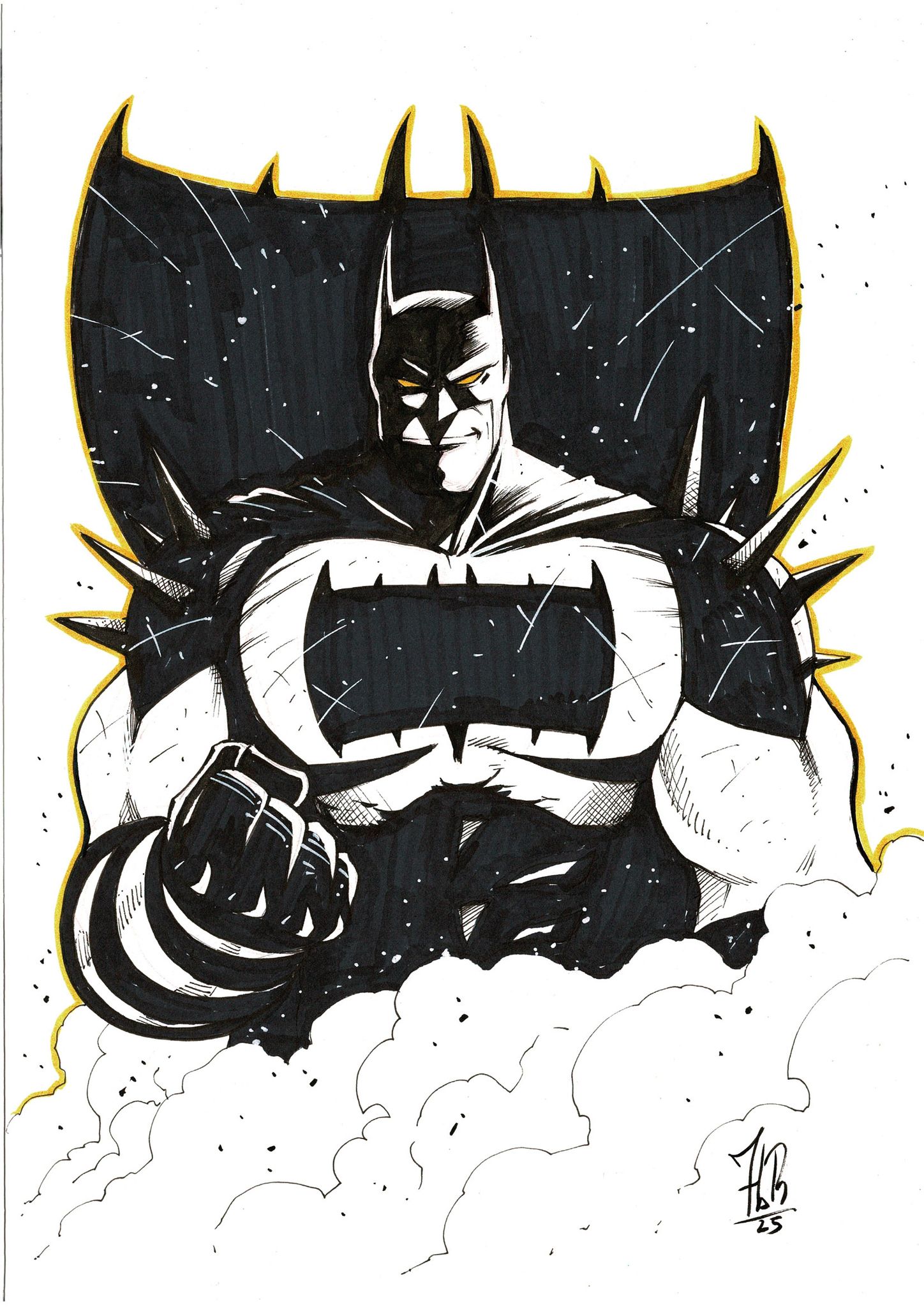 Jordi Tarragona Original Art Absolute Batman Illustration 1