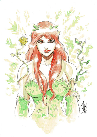 Jordi Tarragona Original Art Poison Ivy Illustration