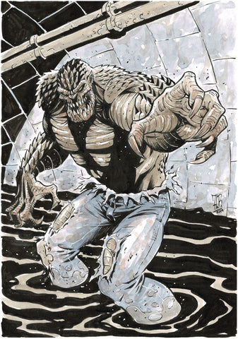 Jordi Tarragona Original Art Killer Croc Illustration