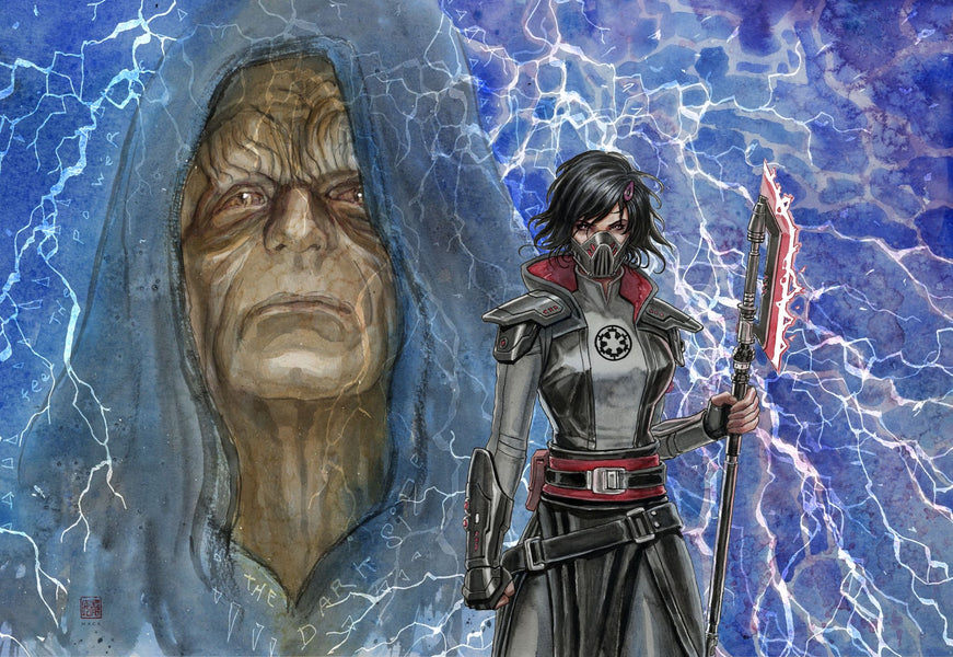 David Mack Original Art Star Wars Fortnite Chapter 6 Season 3 Loading Screen Art (includes 2 pieces of original art)