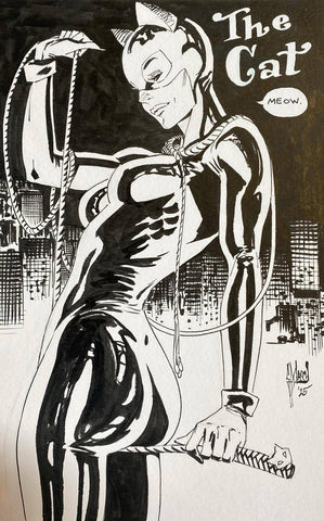 Guillem March Original Art 'The Cat' Illustration