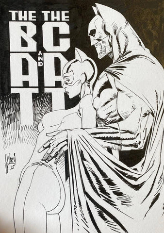 Guillem March Original Art 'The Bat & Cat' Illustration 1