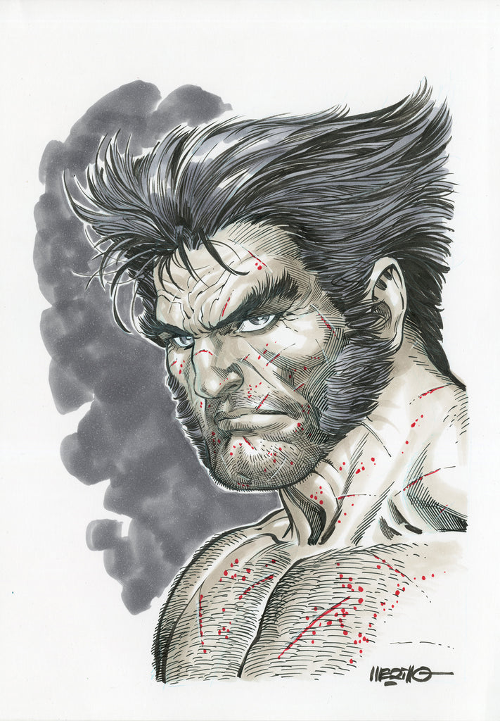 Jesus Merino Original Art Wolverine A4 Headshot Illustration – Kirby's ...