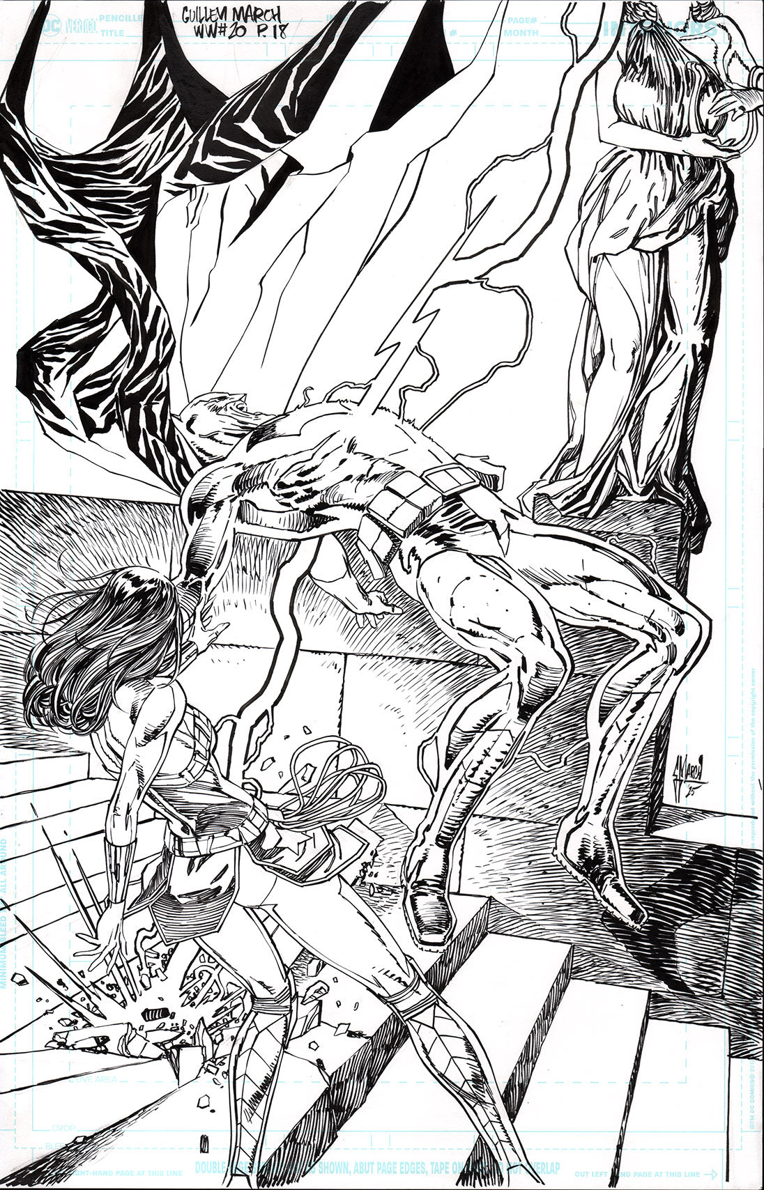 Guillem March Original Art Wonder Woman #20 Page 18