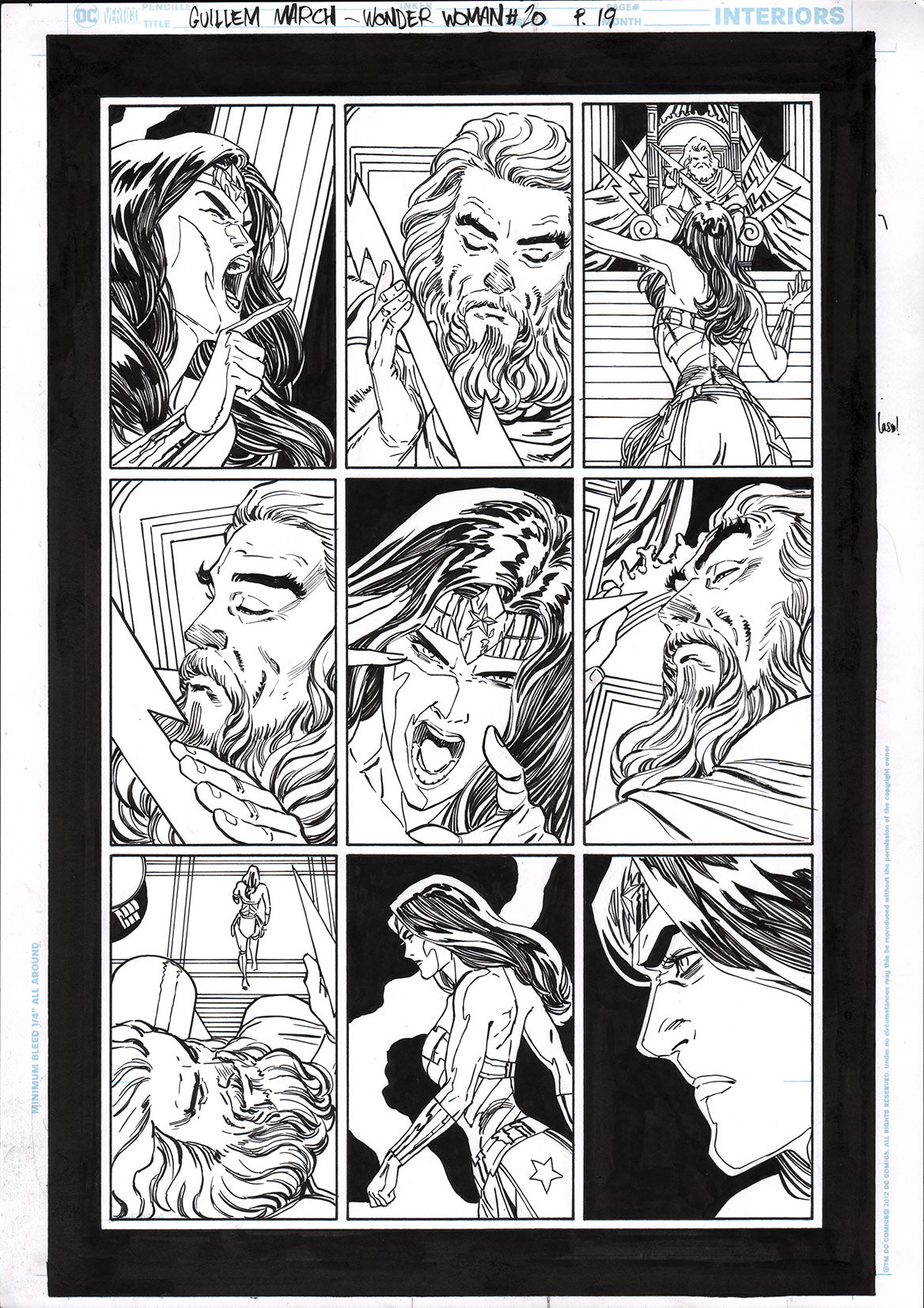 Guillem March Original Art Wonder Woman #20 Page 19