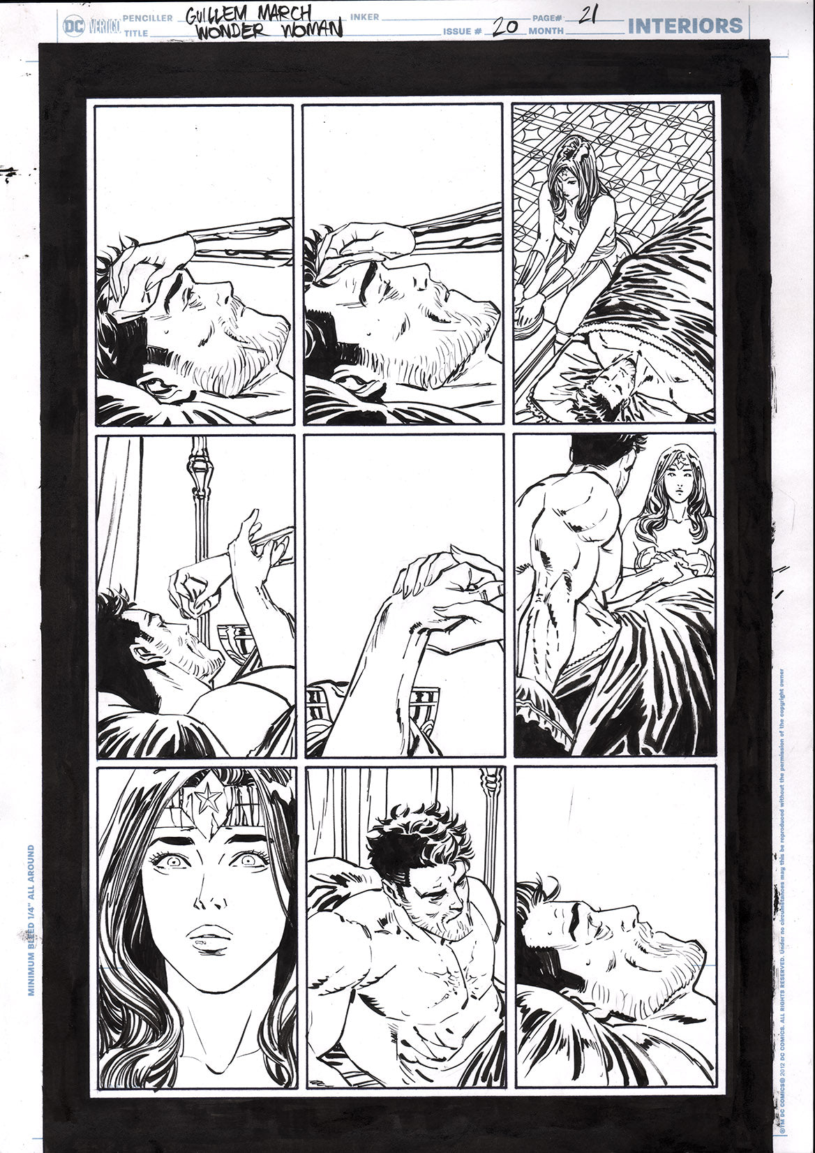 Guillem March Original Art Wonder Woman #20 Page 21