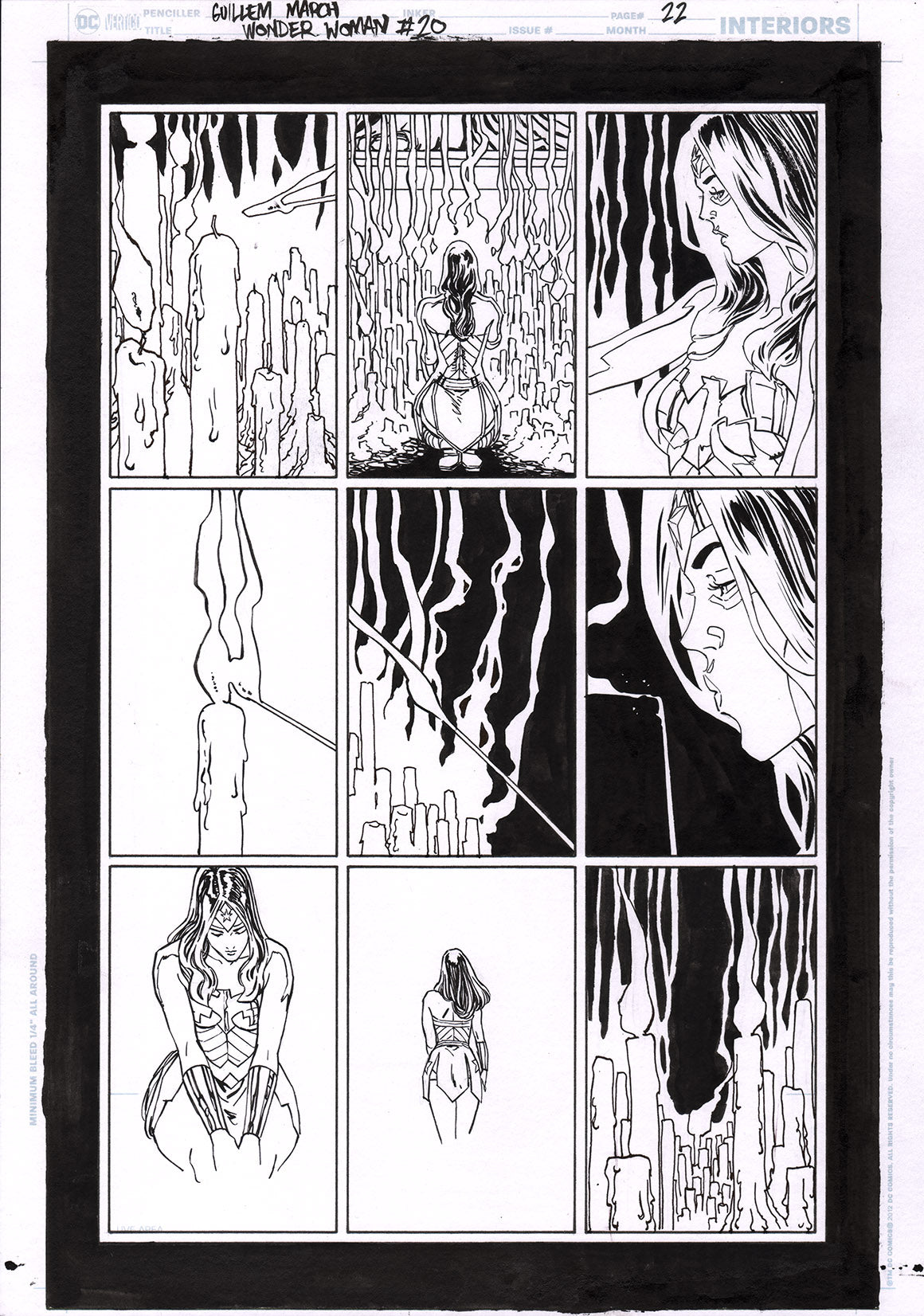 Guillem March Original Art Wonder Woman #20 Page 22