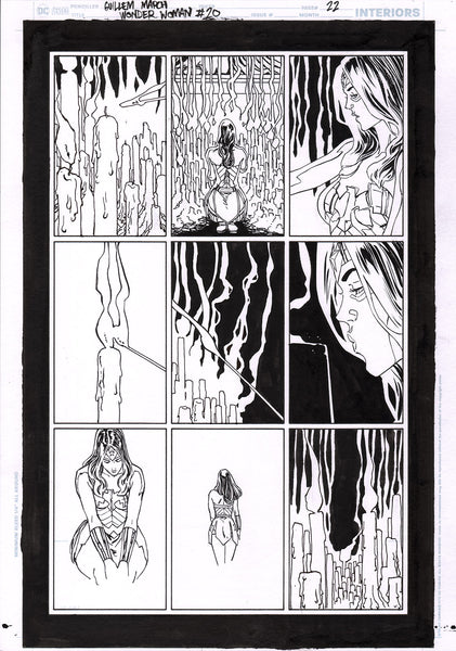 Guillem March Original Art Wonder Woman #20 Page 22