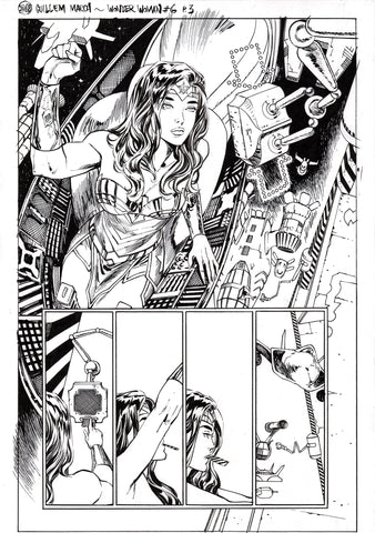 Guillem March Original Art Wonder Woman #7 Page 3