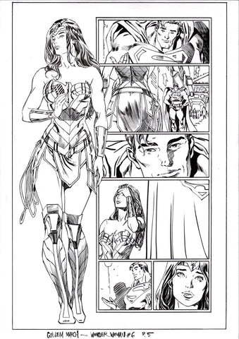 Guillem March Original Art Wonder Woman #7 Page 5
