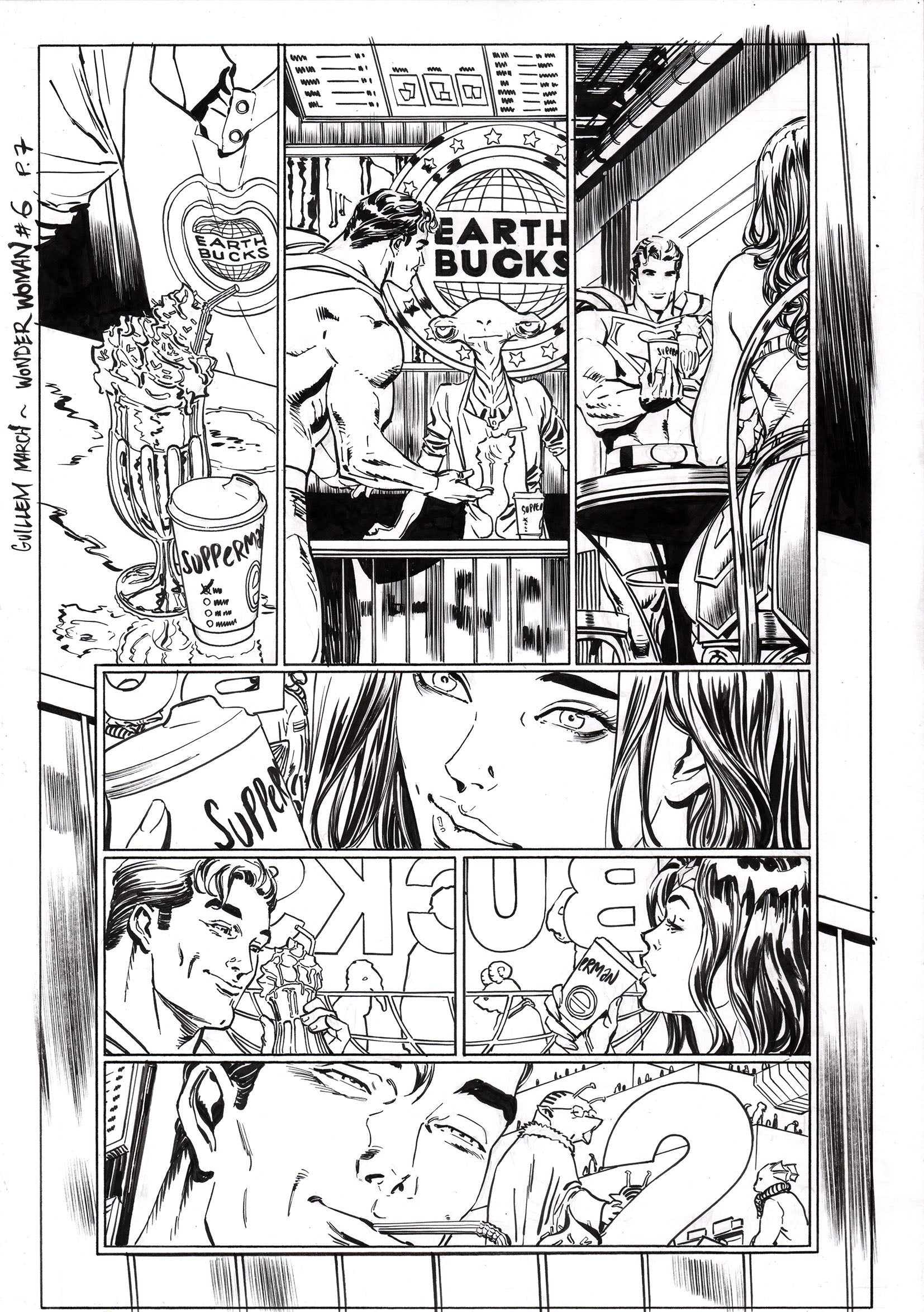 Guillem March Original Art Wonder Woman #7 Page 7