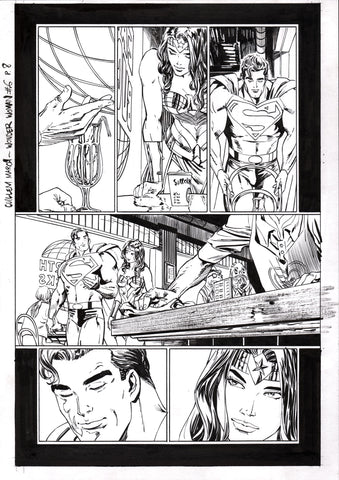 Guillem March Original Art Wonder Woman #7 Page 8