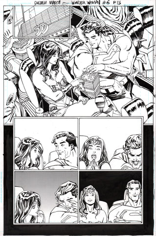 Guillem March Original Art Wonder Woman #7 Page 13