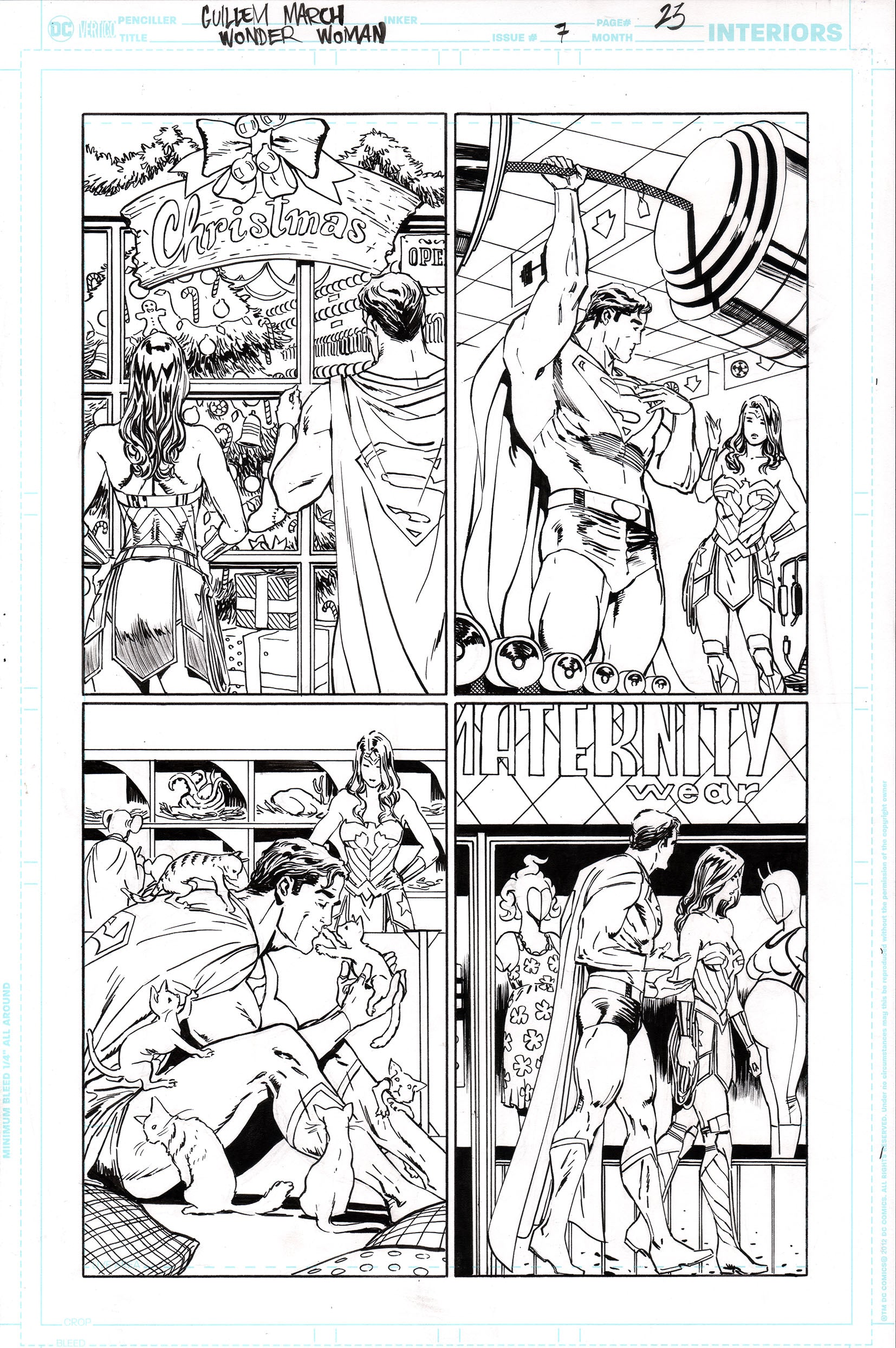 Guillem March Original Art Wonder Woman #7 Page 23