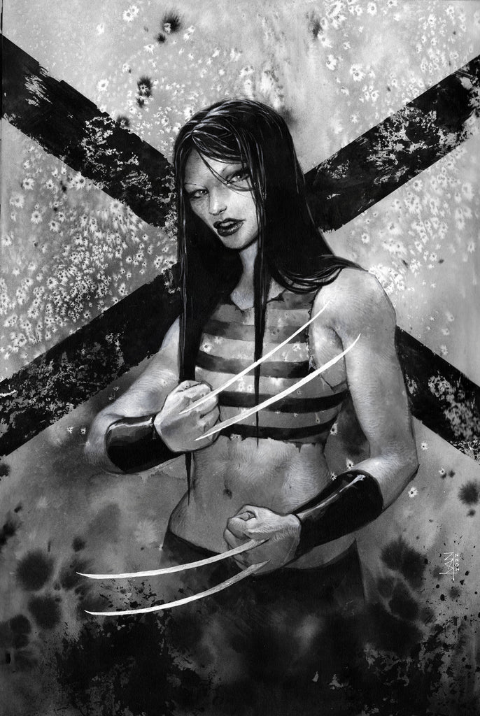 Michal Ivan Original Art X-23 Mixed Media Illustration Comic Art