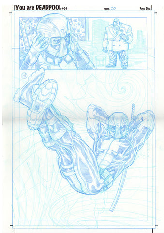 Paco Diaz Original Art You Are Deadpool #4 Page 20