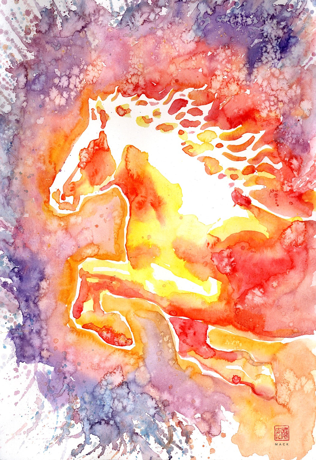 David Mack The Year of the Horse Zodiac 12x18