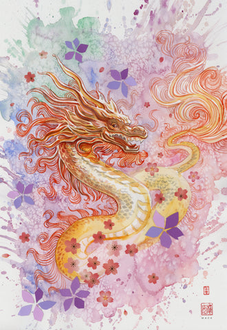 David Mack The Year of the Dragon Zodiac 12x18" Limited Edition Giclee