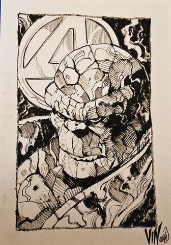 Vincenzo Riccardi Original Art The Thing A5 Illustration