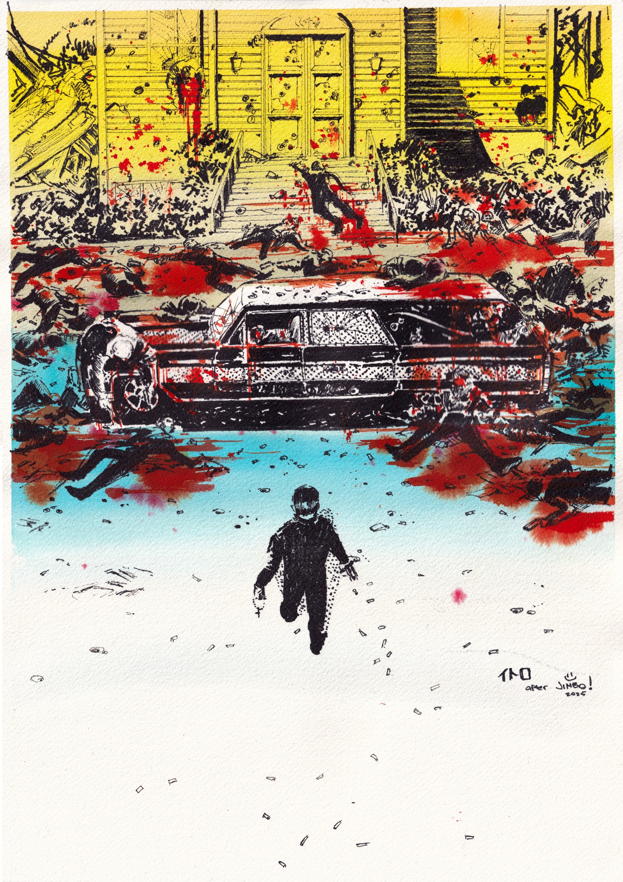 Ito Original Art Ordained #1 Cover (collaboration with Jimbo Salgado inks)